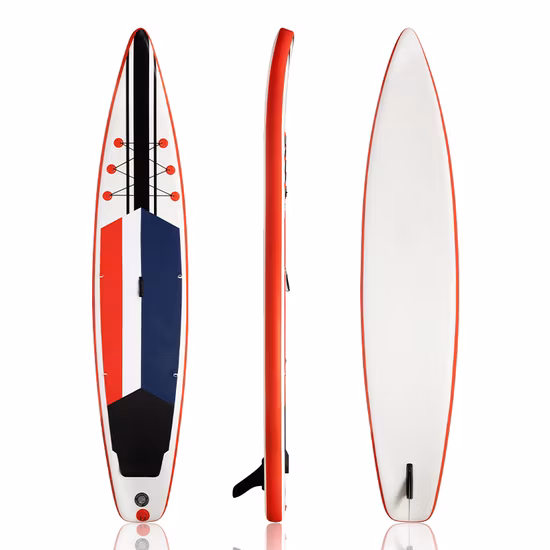 プレミアム品質のインフレータブルスタンドアップパドルボードレースSUPボード、無料アクセサリー付き